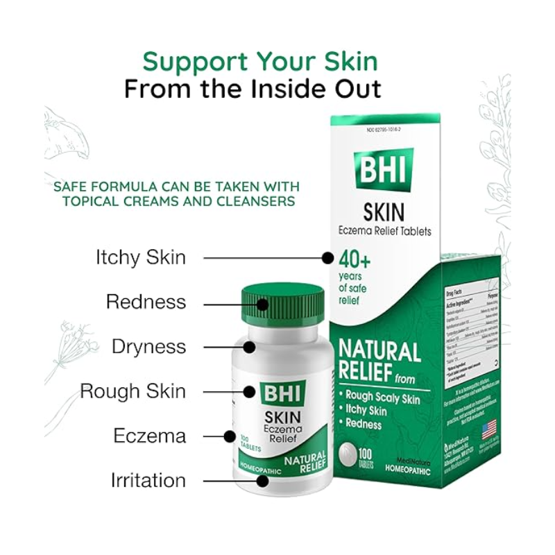 BHI Skin Eczema Relief Tabs (100)